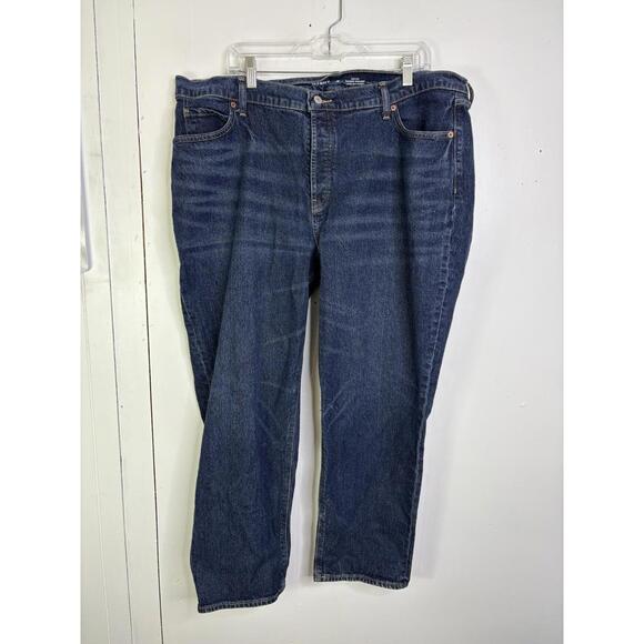 Old Navy Denim - Old Navy Jeans Womens 18 High Rise Slouchy Straight Leg Modest Ankle Denim